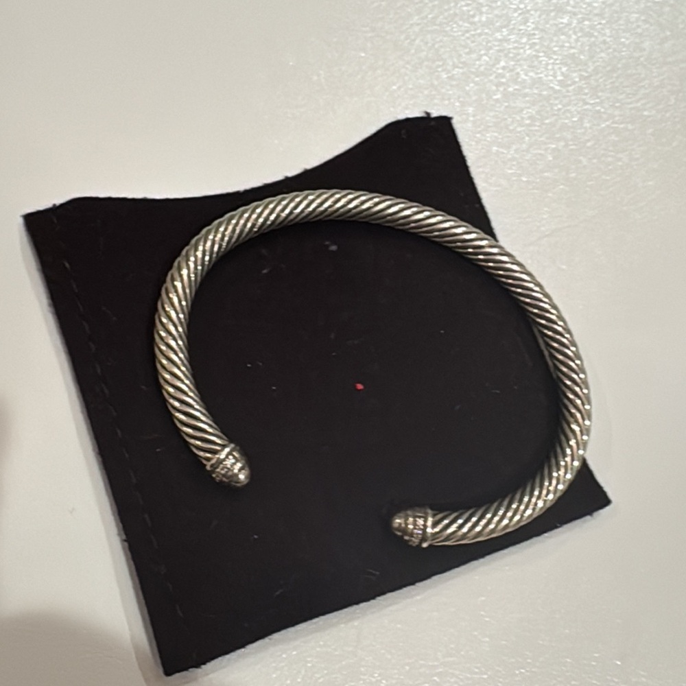 David Yurman Silver Twisted Cable Bracelet